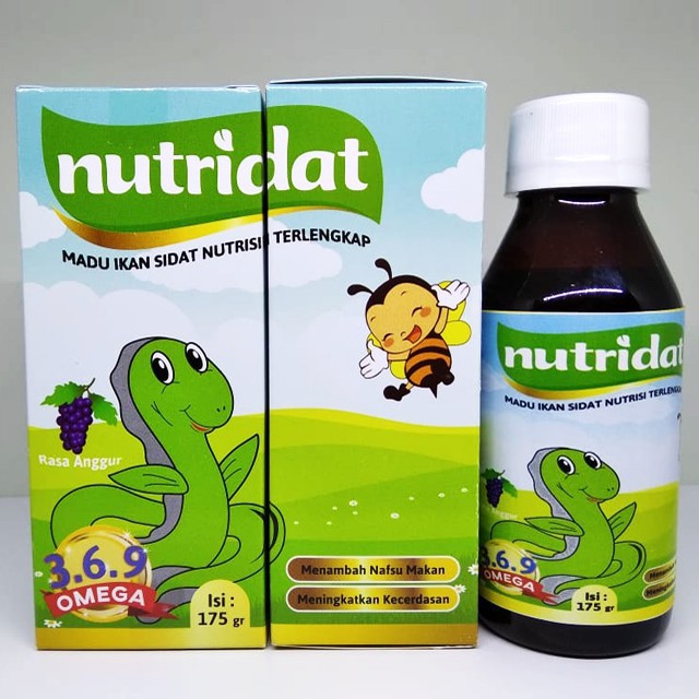 Vitamin Anak Delay-Vitamin Anak dan Bayi-Vitamin Anak Children-Nutridat Madu Ikan Sidat Original