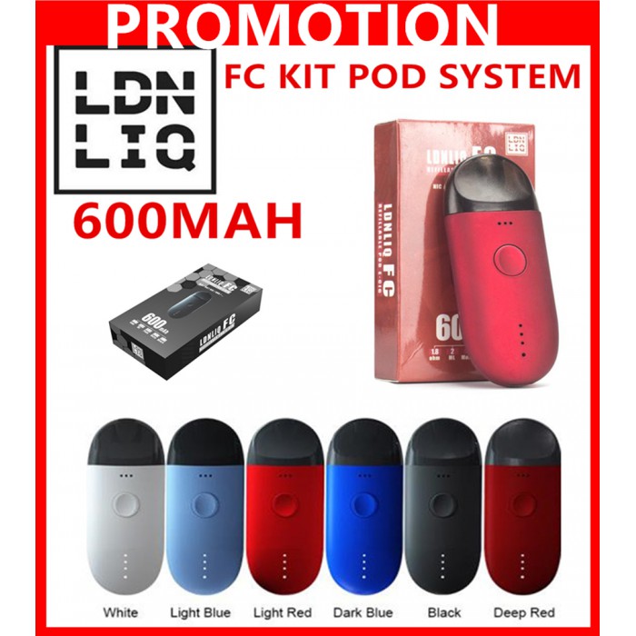 VAPE LDNLIQ FC POD REFILLABLE POD 600mAH - LDNLIQ POD KIT