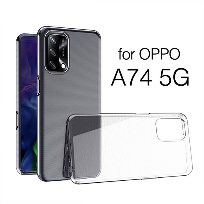 Case Oppo A74 4G 2021 Clear Case Tebal 2MM Transparant TPU Premium Softcase