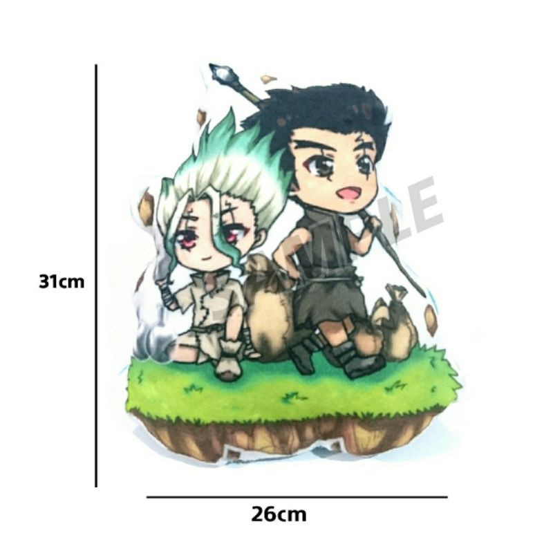 boneka bantal anime dr stone senkuu taijuu senku pillow plushie anime merchandise