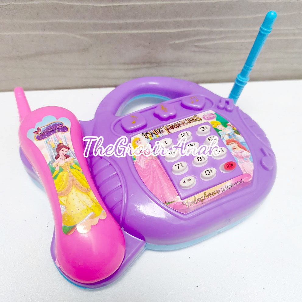 Telepon Princess Mainan Telfon Rumah Dengan Musik &amp; Lampu