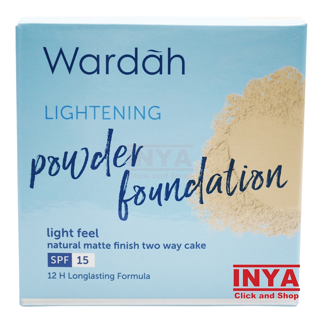 WARDAH LIGHTENING POWDER FOUNDATION 01 LIGHT BEIGE 12gr SET