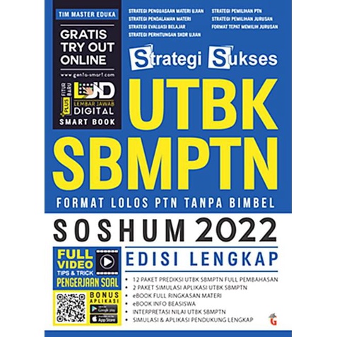 Jual Strategi Sukses Utbk SBMPTN SOSHUM 2022 Indonesia|Shopee Indonesia