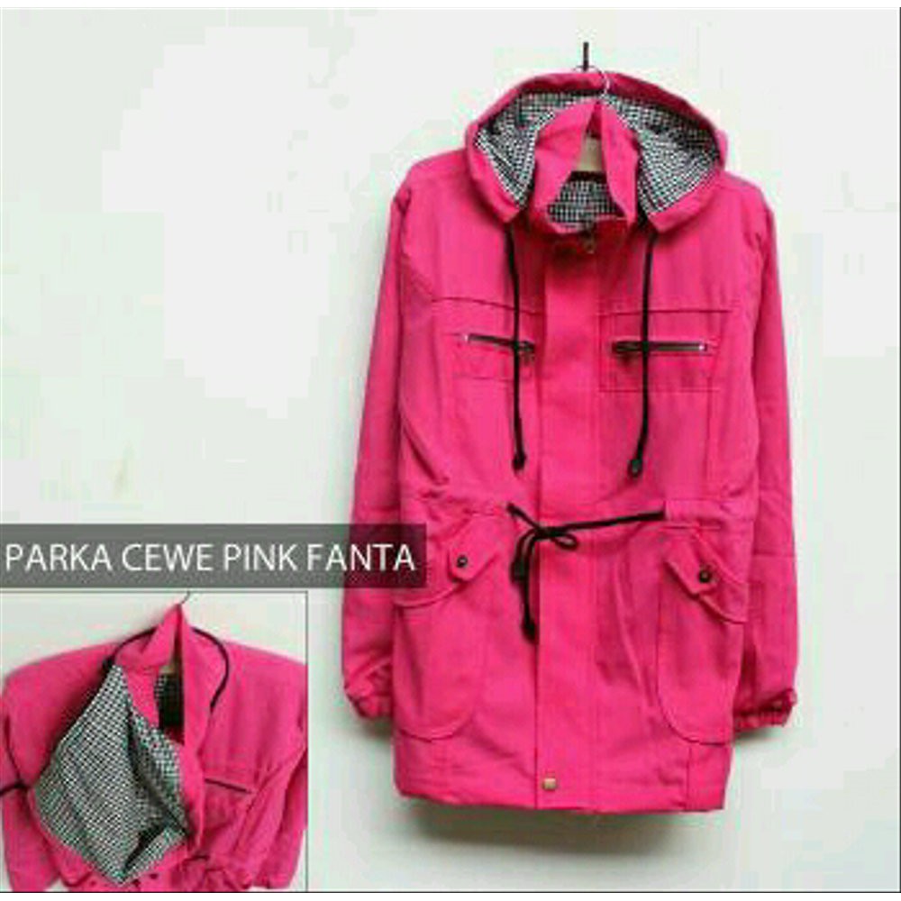 terlaris jaket parka wanita pink light jaket korea jaket anti dingin jaket parka jaket panjang jaket