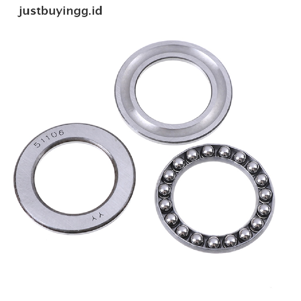 (Justbuyingg.Id) Thrust Ball Bearing 3 Bagian Seri 51100 51100 Ke 51106 Id