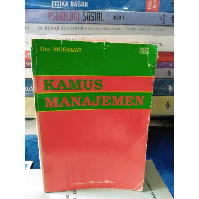 Original bekas kamus manajemen