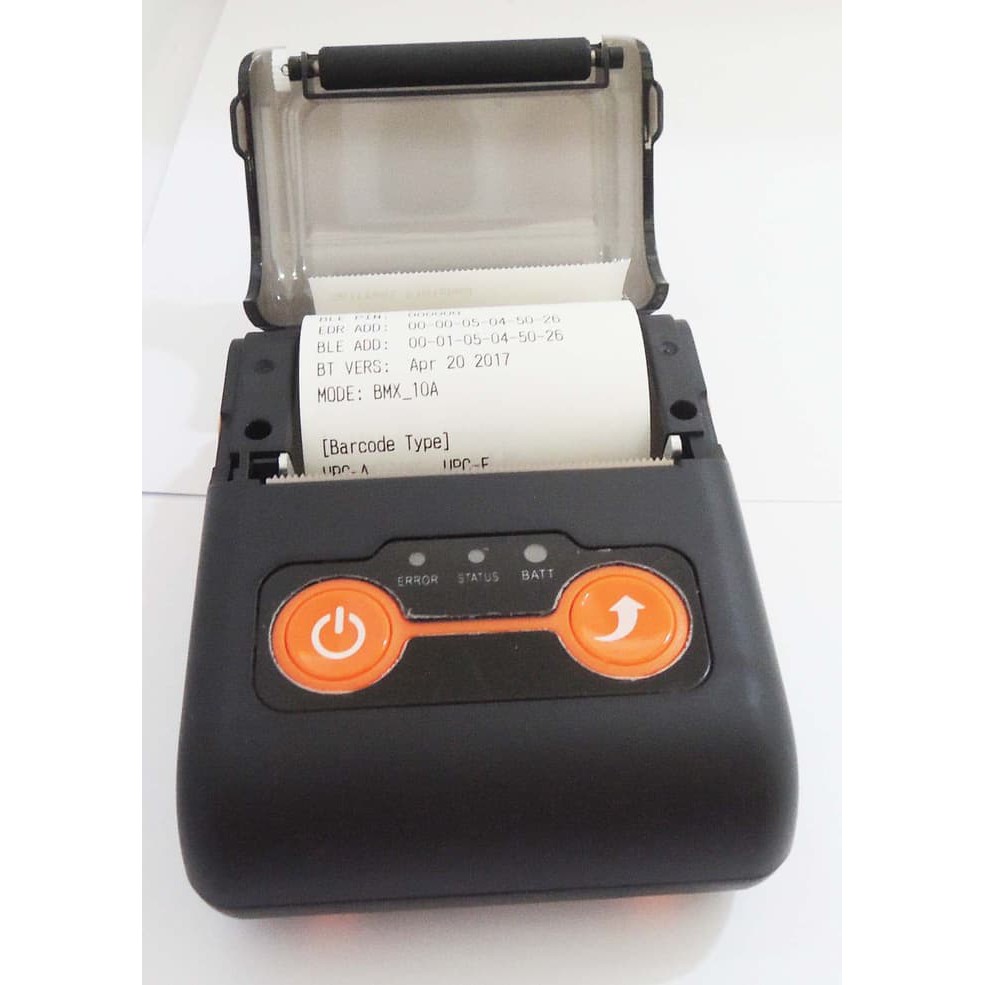 Printer mobile bluetooth, bluetooth printer mini, printer thermal POS Mobile Printer 02B-Bu