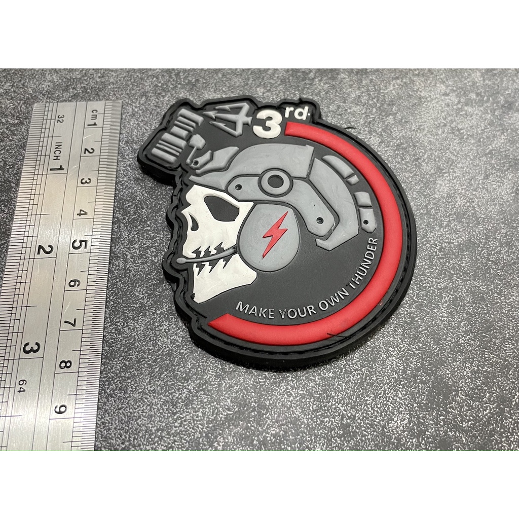 Patch Skullo Helm - Patch Velcro Skull - Prepetan Tengkorak 3D