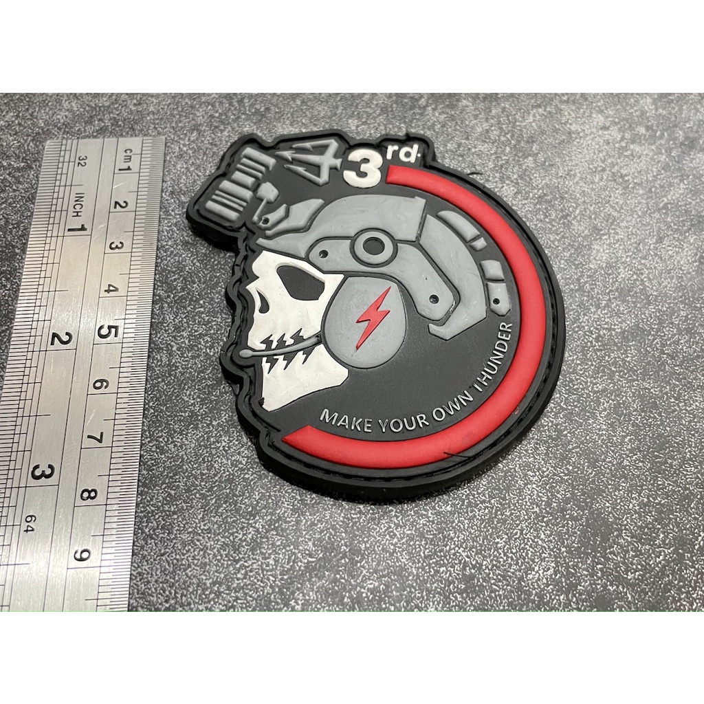 Patch Skullo Helm - Patch Velcro Skull - Prepetan Tengkorak 3D