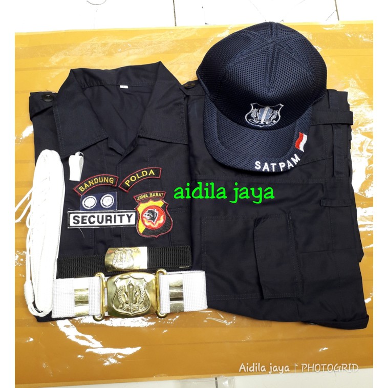 seragam pdl satpam / security lengkap