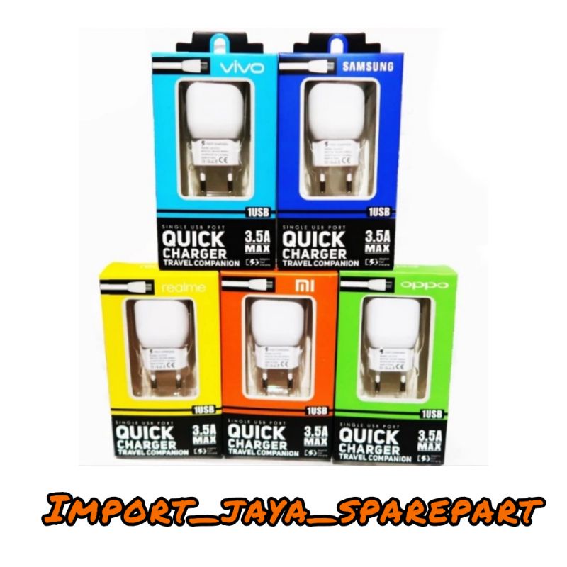 CHARGER HP / TC BRANDED QUICK 3.5A + KABEL DATA MICRO