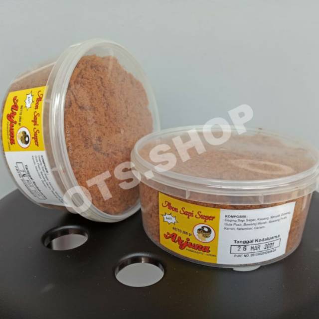 

ARJUNA ABON SAPI SUPER 200 GRAM (KEMASAN TOPLES SEALWARE)