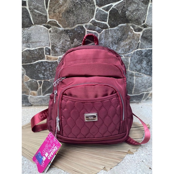 Tas Ransel Chibao 00389-22 Bahan Kanvas. Tas Ransel Wanita Tas Chibao ORI BEST SELLER BISA BAYAR DITEMPAT.!!!!