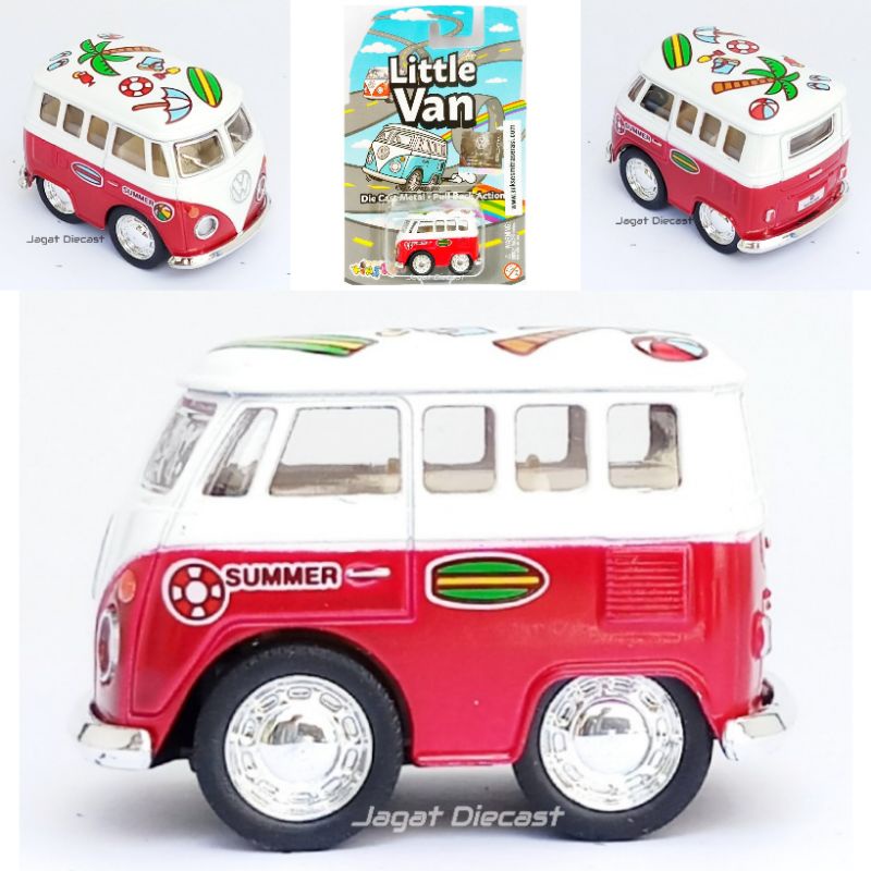 Kinsfun Choro Volkswagen Little Van Summer VW Kombi Jagat Diecast 2