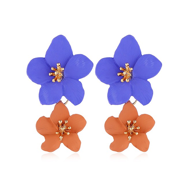 LRC Anting Tusuk Fashion Flower Earrings f4931x