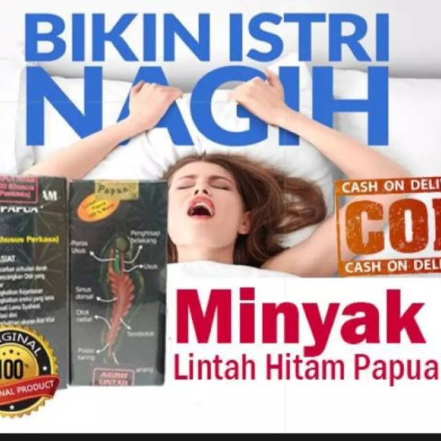 ROTAN KERAS PANJANG PERMANEN PRIA MINYAK_LINTAH PAPUA ASLI HITAM ORIGINAL ISI 50ML TERLARIS