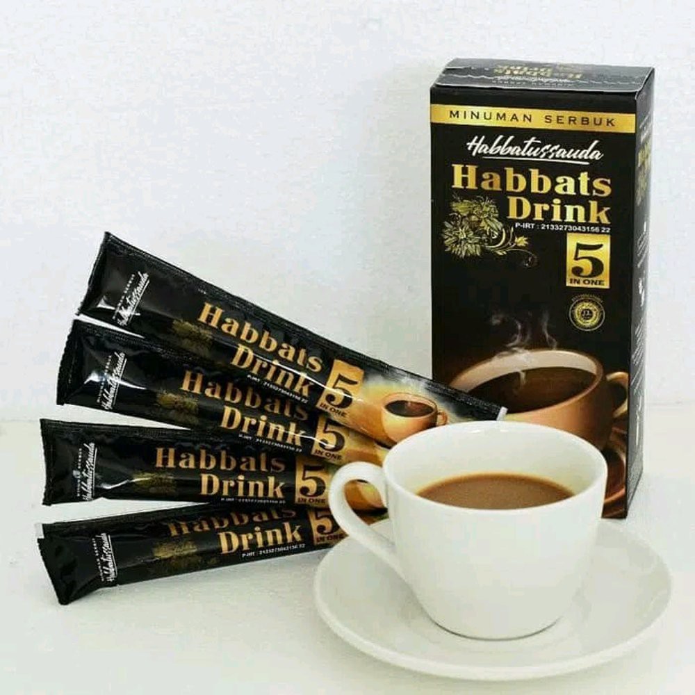 

habbats cafe 5 in 1 kopi arab tanpa kafein. minuman kesehatan penganti kopi dan cocok untuk diabetes