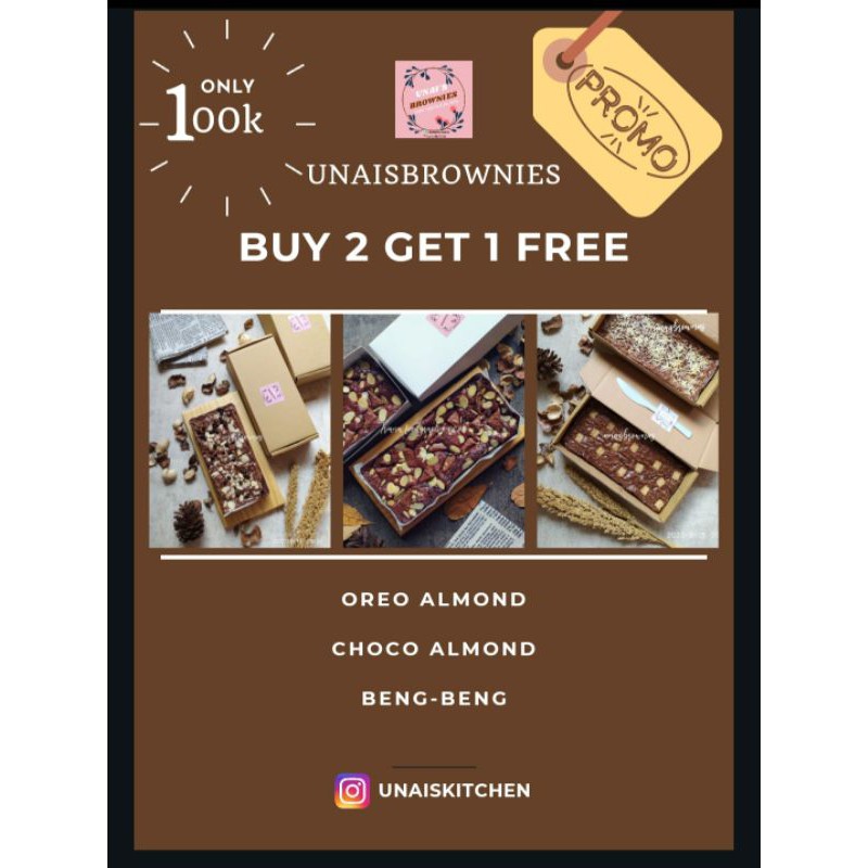 

BROWNIES FUDGY SUPER . PROMO 2 GRATIS 1