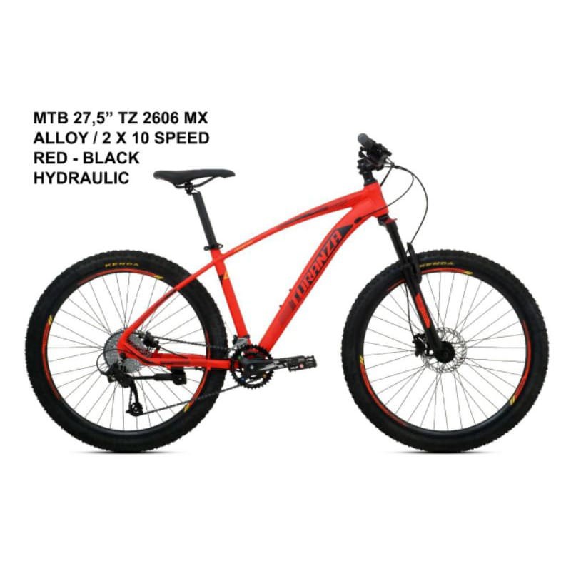 LUAR KOTA - SEPEDA GUNUNG MTB 27,5 MTB ALLOY TZ 2606 MX TURANZA HYDRAULIC