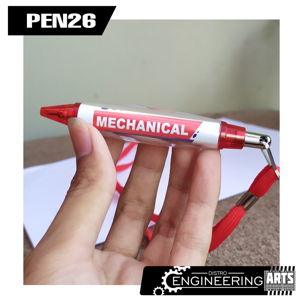 

Pulpen Kalung Merah Full Sticker Motif MECHANICAL ENGINEER - PIN26