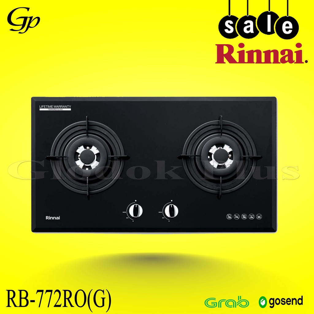 Rinnai RB 772RO G Kompor gas Tanam 772 ROG 2 tungku RB772ROG RO 772ROG rinai