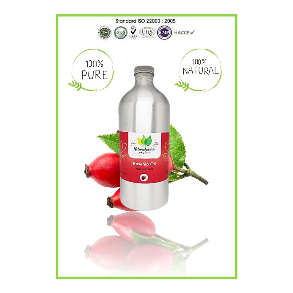 Pure Rosehip Rose Hip Oil / Minyak Biji Bunga Mawar Murni 1Liter