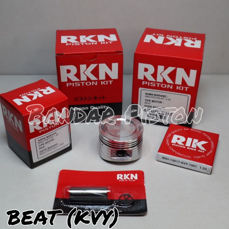 PISTON KIT RKN HONDA BEAT (KVY) Ov. STD - 2.00 DIA. 50 50.25 50.5 50.75 51 51.25 51.5 51.75 52 PIN 1