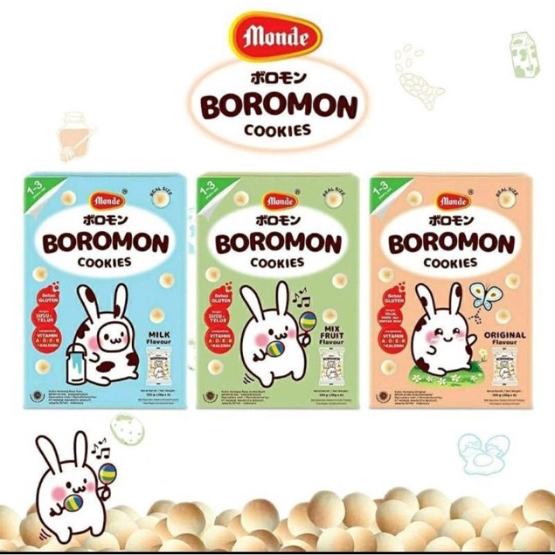 Monde Boromon Cookies 120gr Original / Biskuit Bayi
