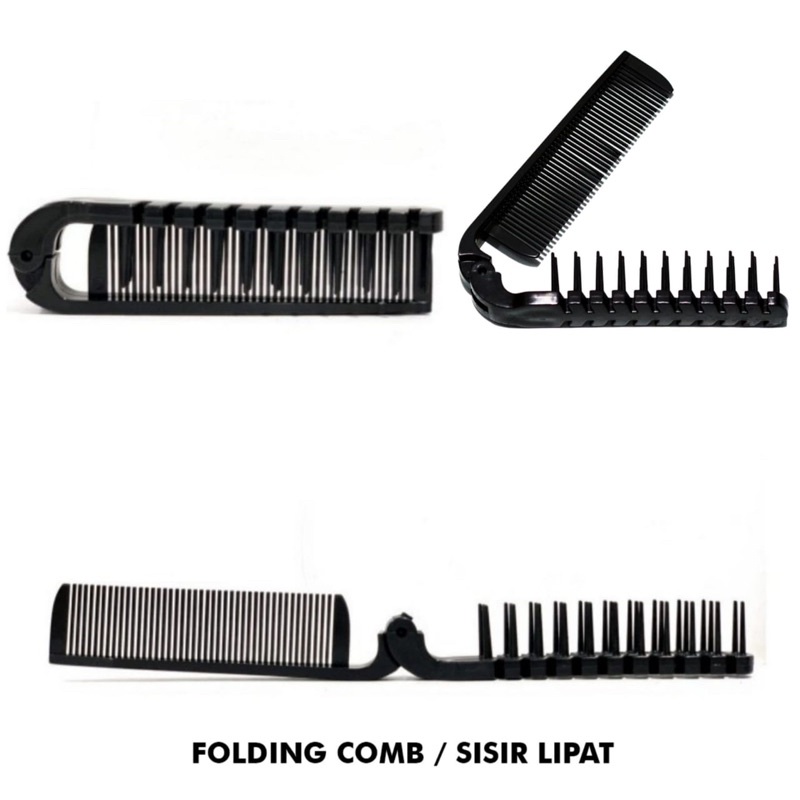 SISIR LIPAT 2 FUNGSI | SWITCHBLADE COMB | SISIR SAKU LIPAT POMADE