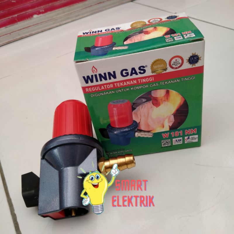 Regulator Gas Elpiji WinnGas Putar NonMeter/ Kepala Gas LPG WinnGas Pengatur Tekanan W 181 NM