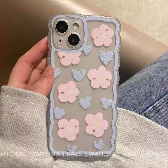 Soft Case Silikon TPU Transparan Motif Bunga Pink Untuk IPhone 13 12 Mini 11 10 Pro XS Max X XR 8 7 6 6S Plus SE 2020