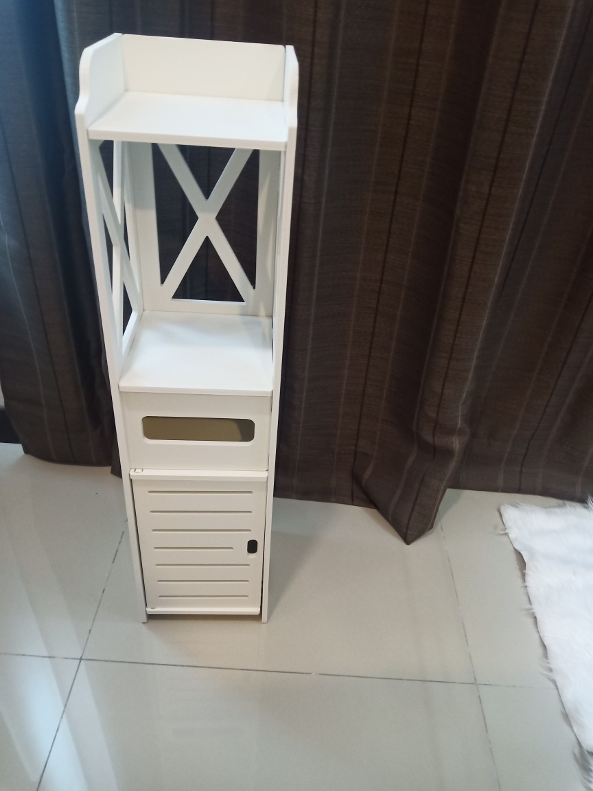 Lemari Kamar Mandi Model Minimalis Furniture Rak Shampo Sabun Handuk