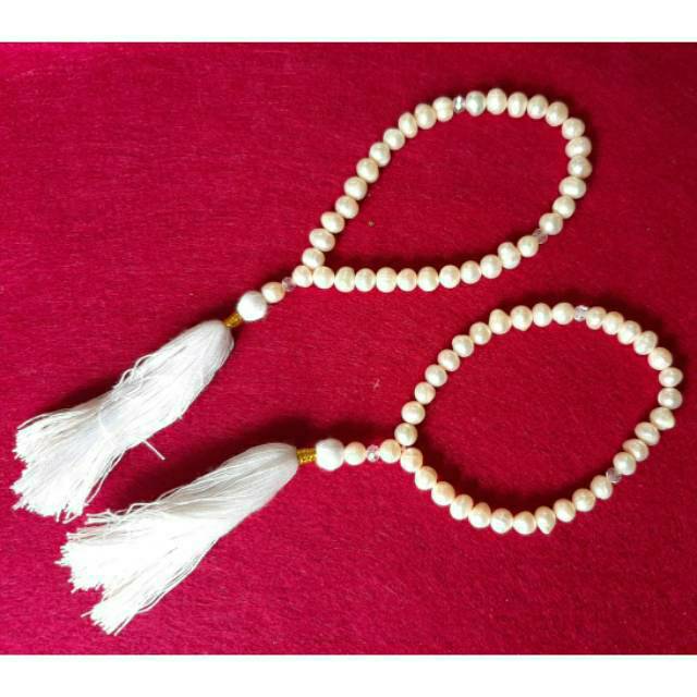Tasbih mutiara air tawar asli 33