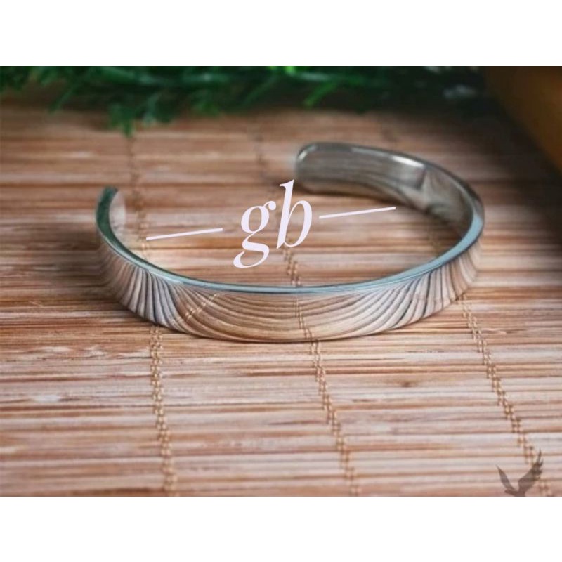 gelang pria titanium baja polos