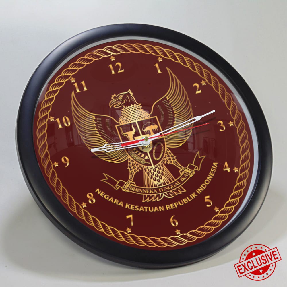 (ISTIMEWA BOSSQUE) JAM DINDING CUSTOM GARUDA INDONESIA - SUPER EXCLUSIVE