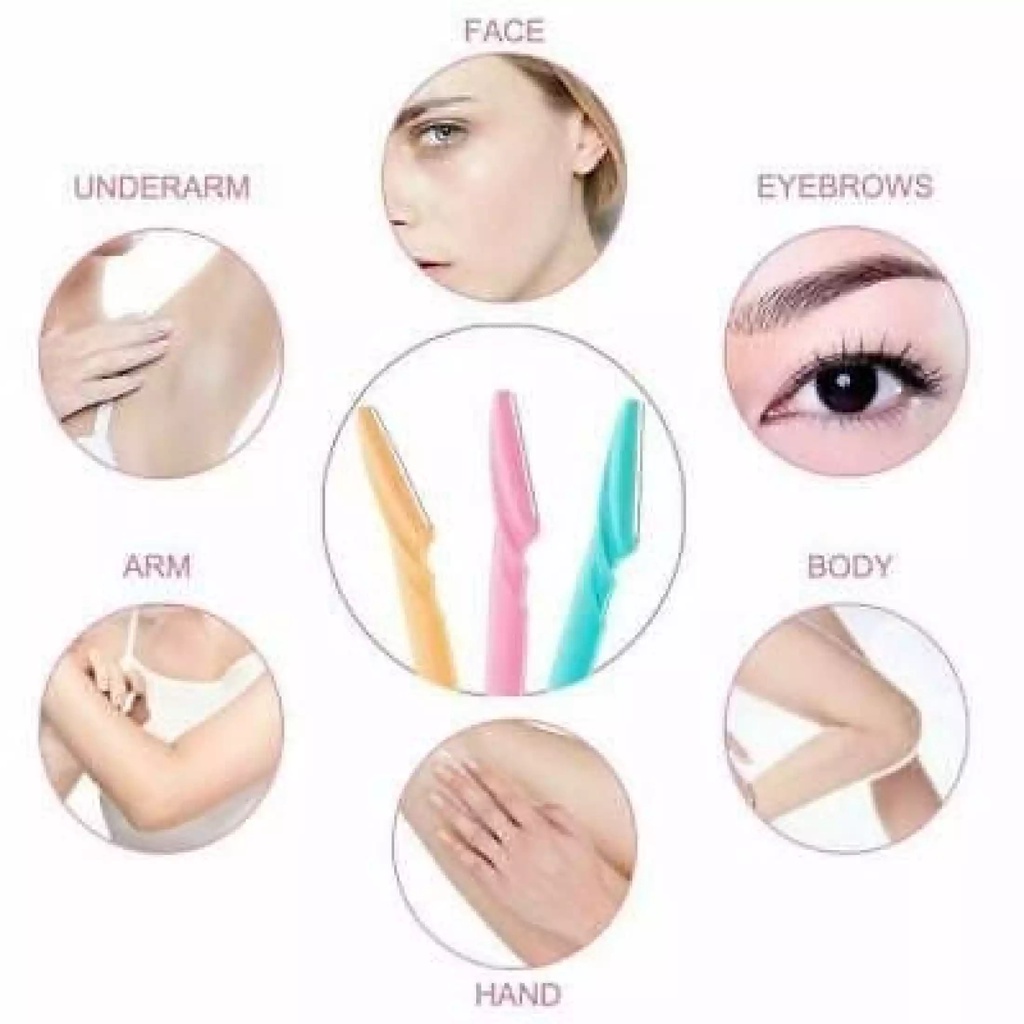 Pisau Cukur Alis Kecil Tajam Bulu Wanita Tinkle Tineke Pencukur Alis Eyebrow Razor isi 1 pc