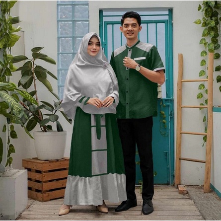 Baju Couple Keluarga Modern Pasangan  Suami Istri Untuk Lebaran kondangan Pesta Terbaru 2022 Cp Rama