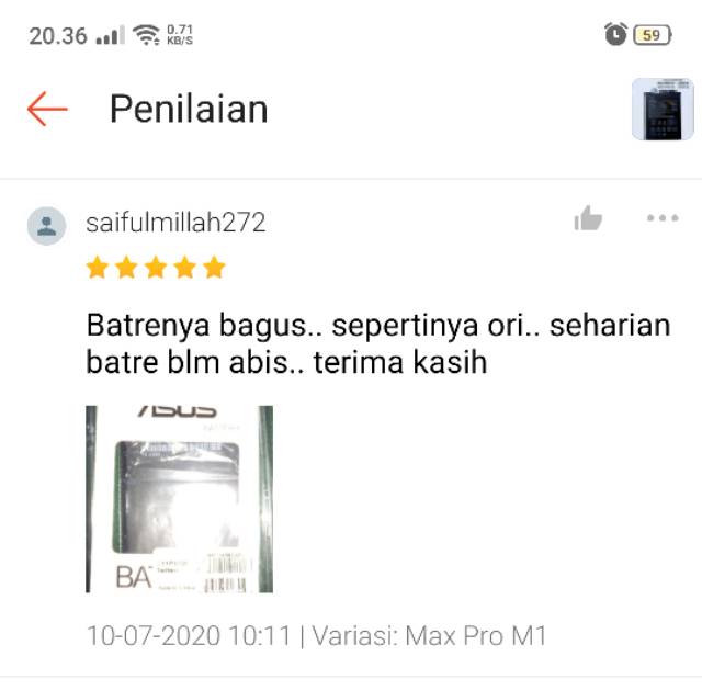 Baterai Battery Original Asus Zenfone Max Pro M1 ZB601KL Max Pro M2 ZB631KL C11P1706