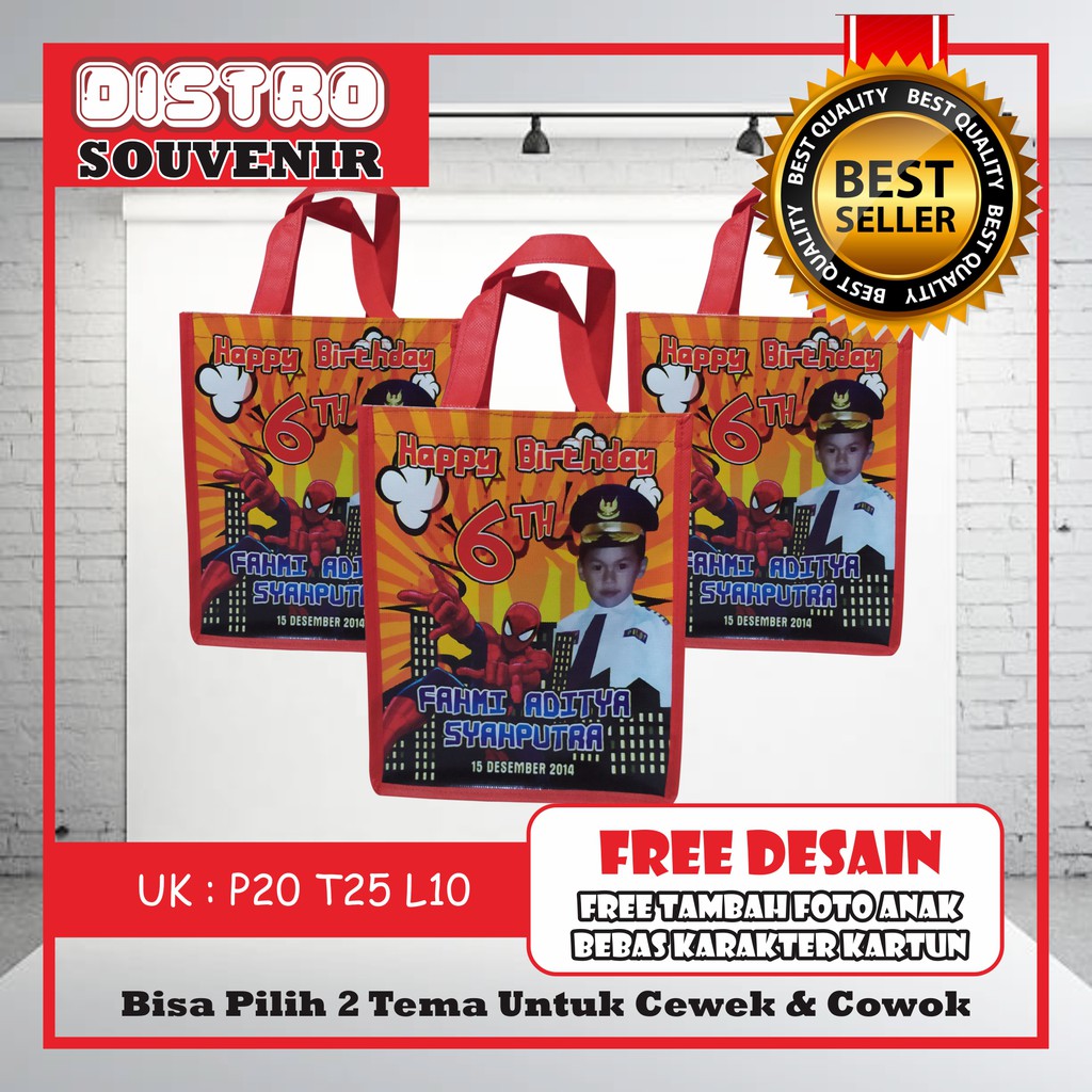 

TAS ULTAH TERLARIS - TAS ULANG TAHUN - TAS ULTAH MURAH / TAS ULTAH ANAK / TAS ULTAH SPIDERMAN