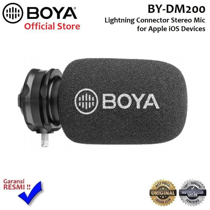 Boya BY-DM200 Lightning Connector Stereo Mic - For Apple IOS Devices - Garansi Resmi 1 Tahun