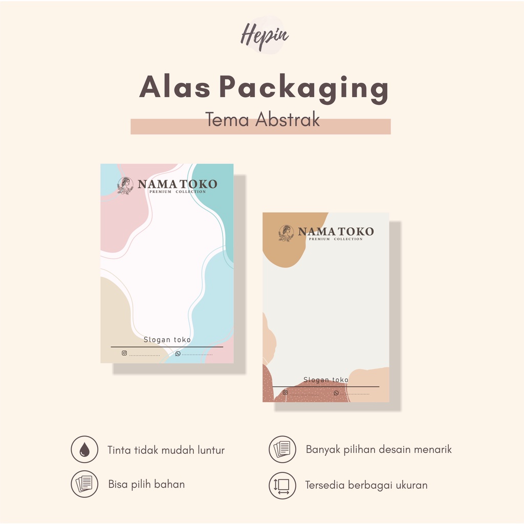 

cetak alas packing bros/akesories/murah/ tema ABSTRAK