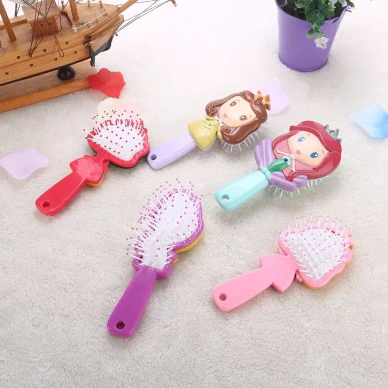 Sisir Anak dan Bayi 3D Karakter Princess Premium