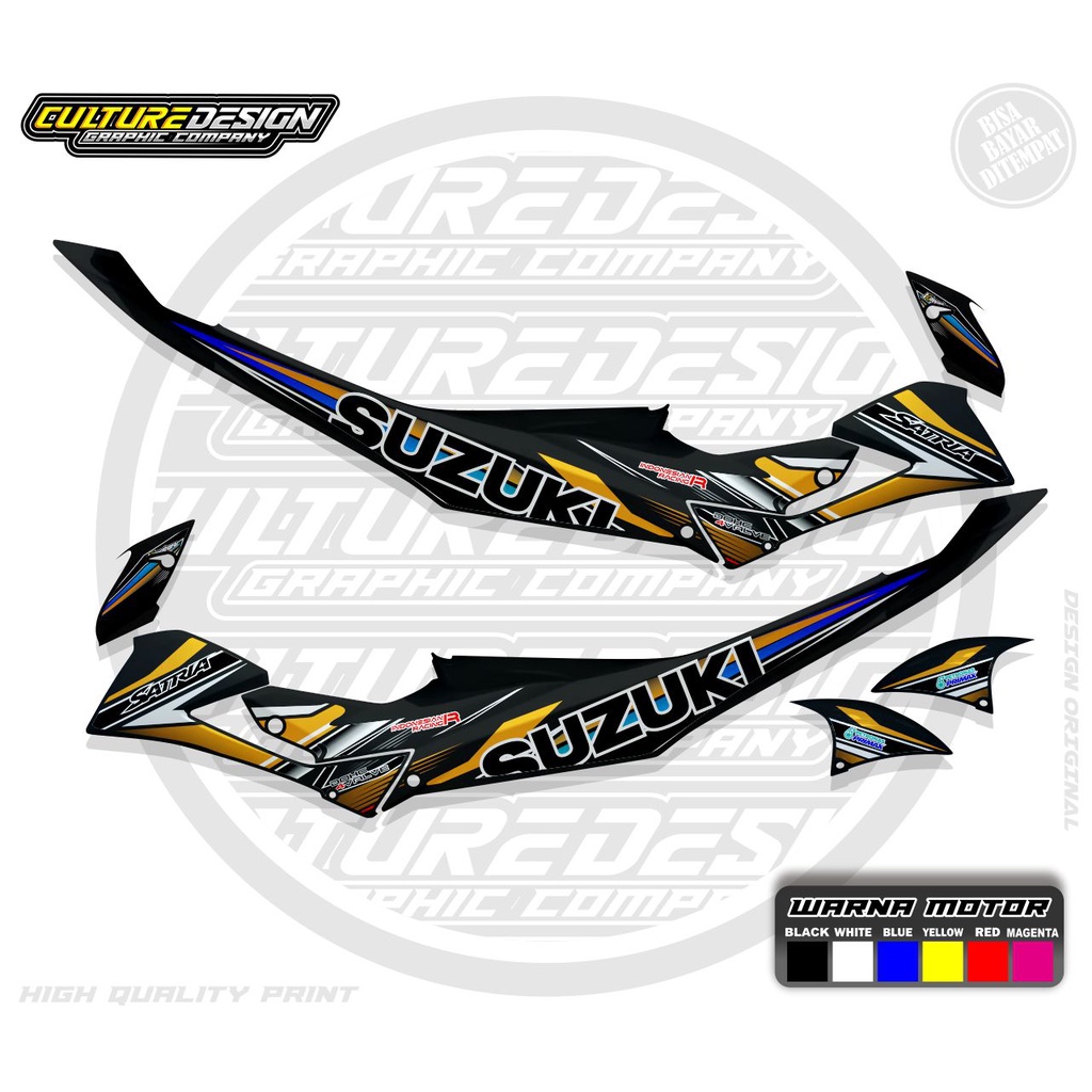 STRIPING TRANSPARAN SATRIA FU FACELIFT TYPE S