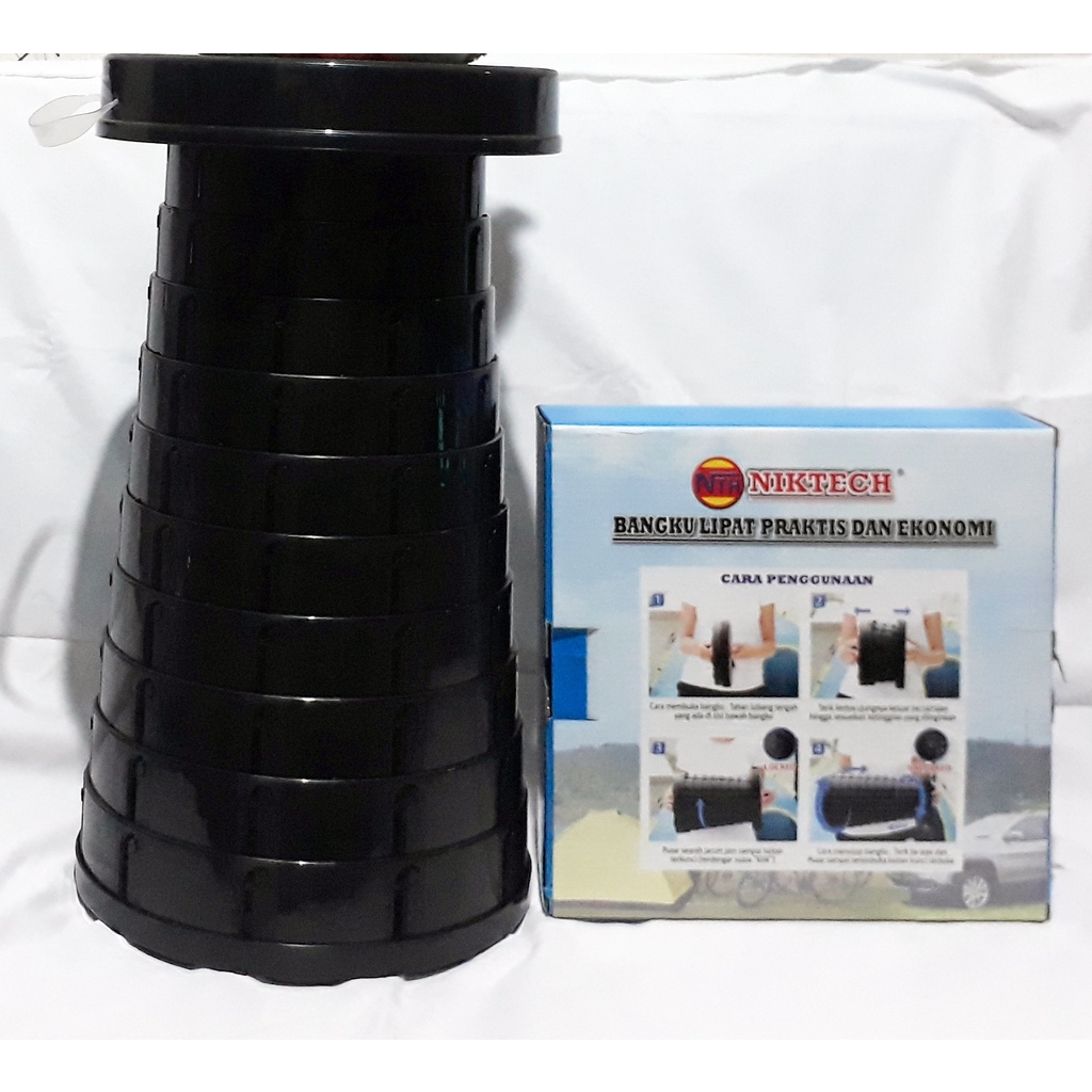 Kursi Lipat Portable Bulat Bangku Lipat Kursi Outdoor Bulat Bangku serbaguna Bulat