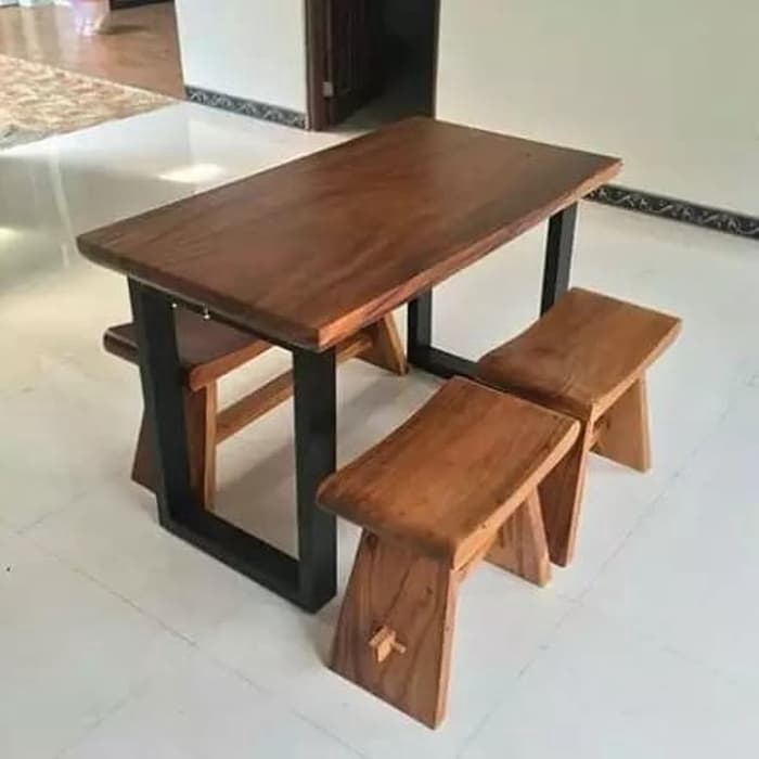  Meja  Makan  Portable Kayu Rak  Piring  rakdanrak