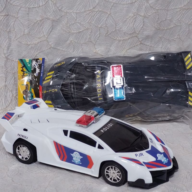 mainan mobil kendaraan sedan lamborgini polisi Indonesia PJR PATROLI - LAMBORGHINI POLISI KTG