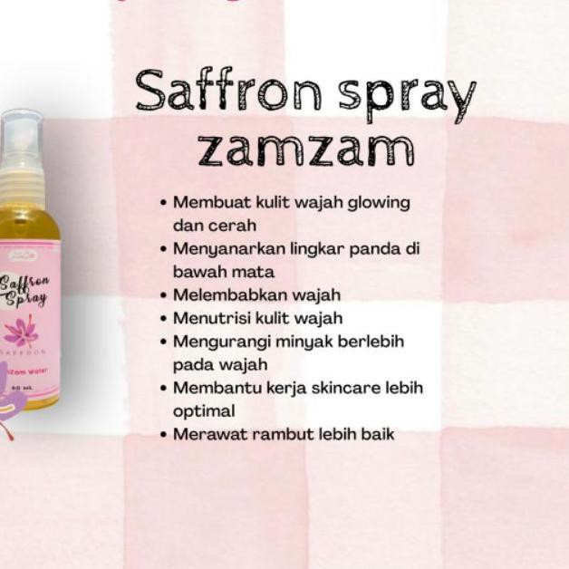 ☈ []FACEMIST SAFFRON SPRAY ZAMZAM | BY KHANQUEEN SUDAH BERSERTIFIKAT ➥