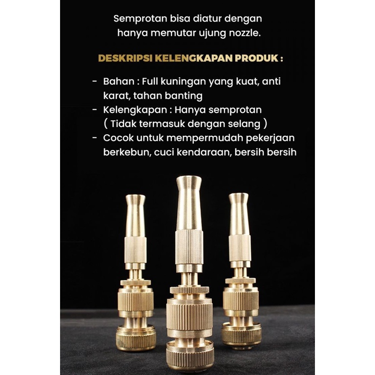 Nozzle Mesin Cuci Tekanan/Brass Sprayer Nozzle/Nozzle Kuningan