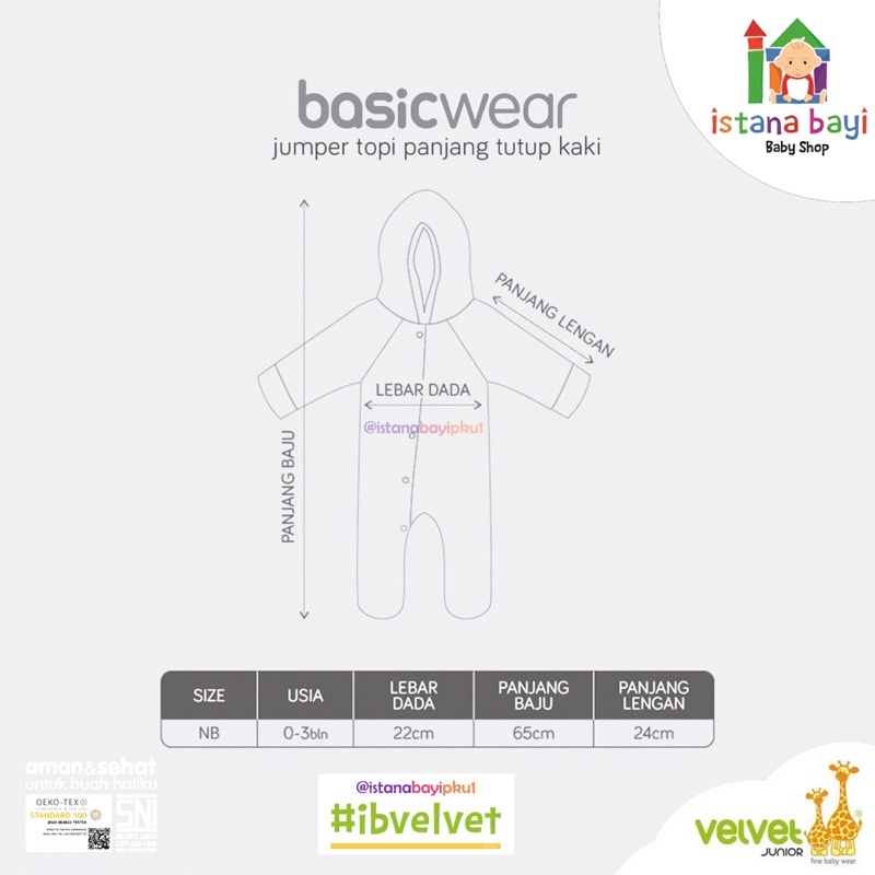 Velvet Junior GREAT ADVENTURE Jumsuit Topi - Velvet Jumsuit Bayi/Jumper bayi/Jumper anak