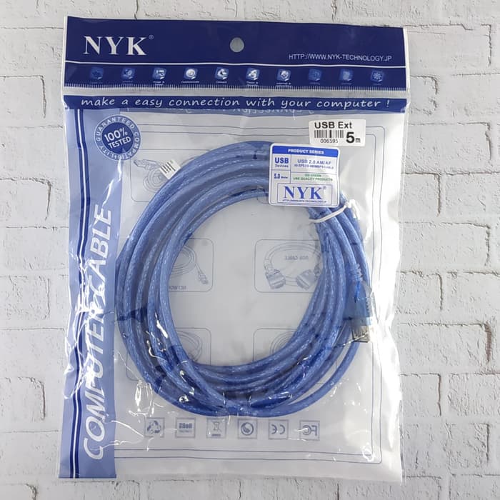 NYK Kabel USB male to female Extension 5M